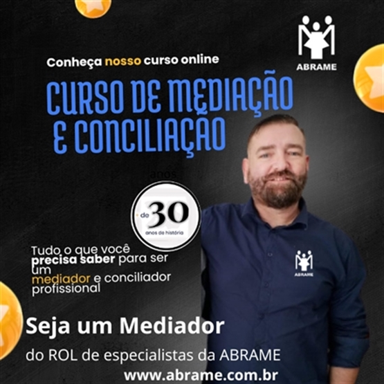 Curso de Capacitação de Mediadores - Extra-Judicial - 40hs - Módulo Teórico (EAD)  #PROMO30ANOS# LIMITADO